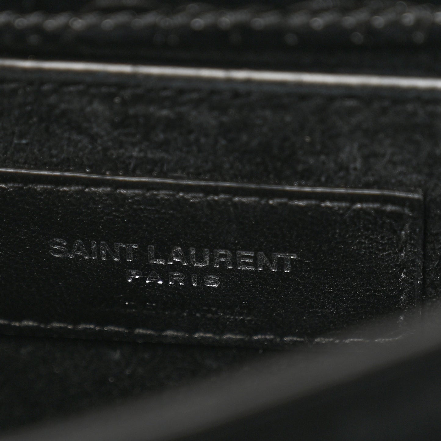 Calfskin Crocodile Embossed Medium Monogram Sunset Black