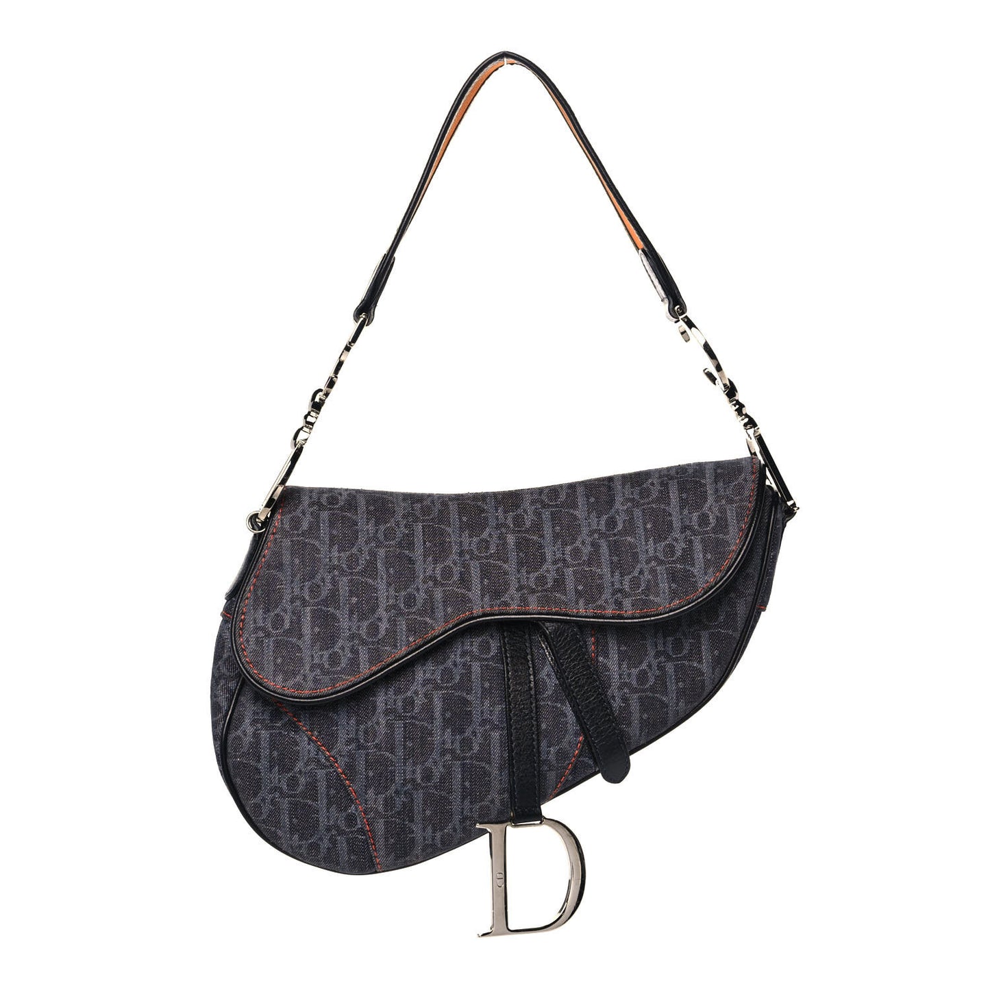 Denim Monogram Flight Saddle Bag