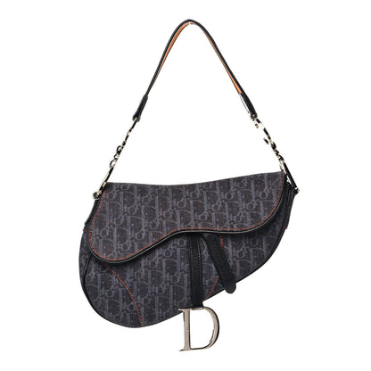 Christian Dior Denim Monogram Flight Saddle Bag 1 of 13