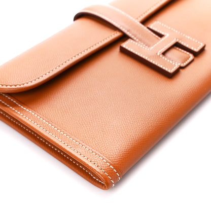 Hermes Epsom Jige Elan 29 Clutch Gold 8 of 10