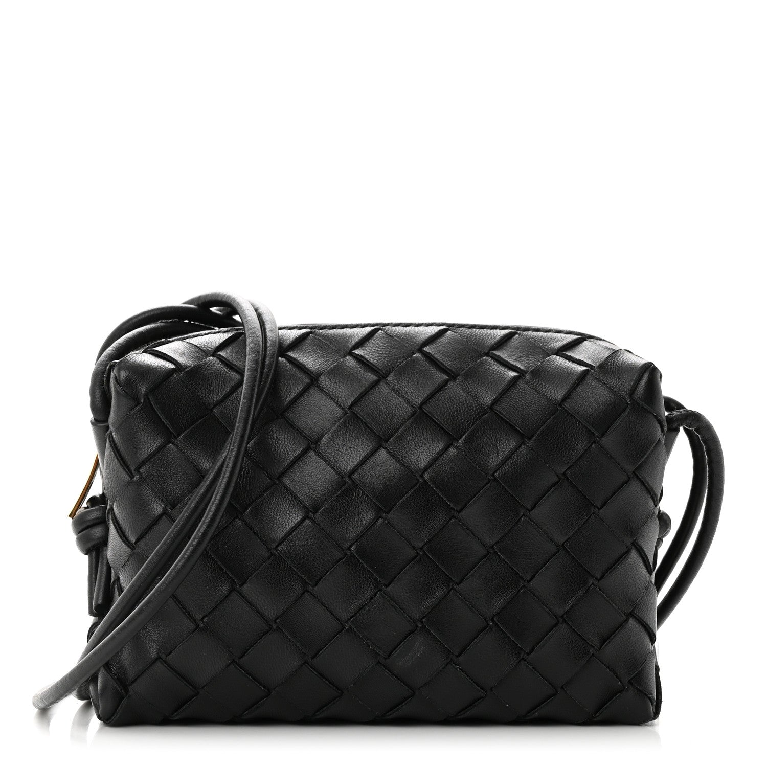 Bottega Veneta Nappa Intrecciato Mini Loop Camera Bag Black 1 of 9