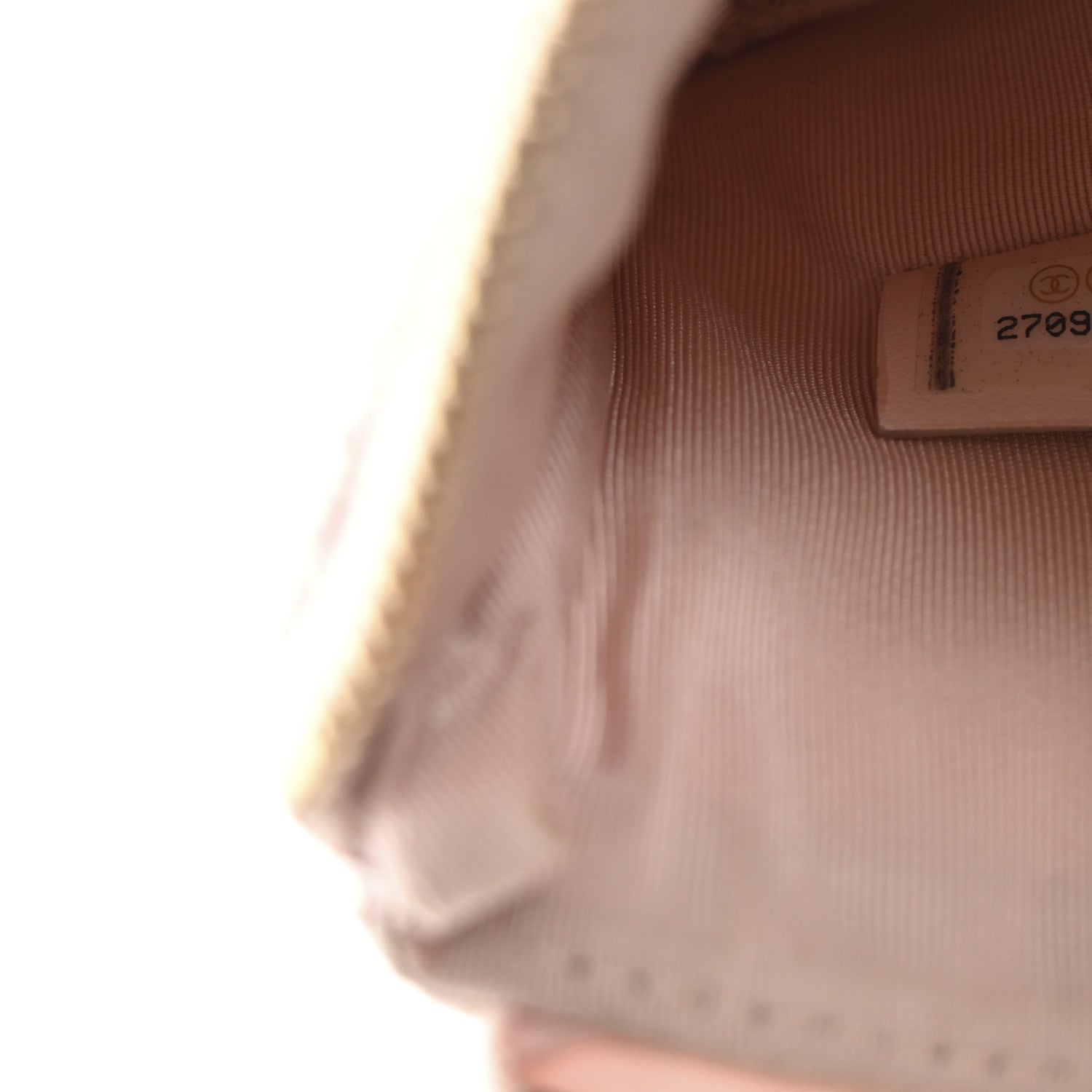 Chanel Woven Straw Raffia Deauville Cosmetic Pouch Pink 7 of 8