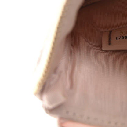 Chanel Woven Straw Raffia Deauville Cosmetic Pouch Pink 7 of 8