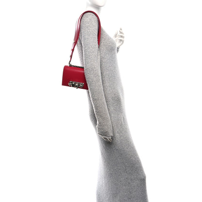 Alexander McQueen Calfskin Mini Jeweled Knuckle Satchel Lipstick 2 of 9
