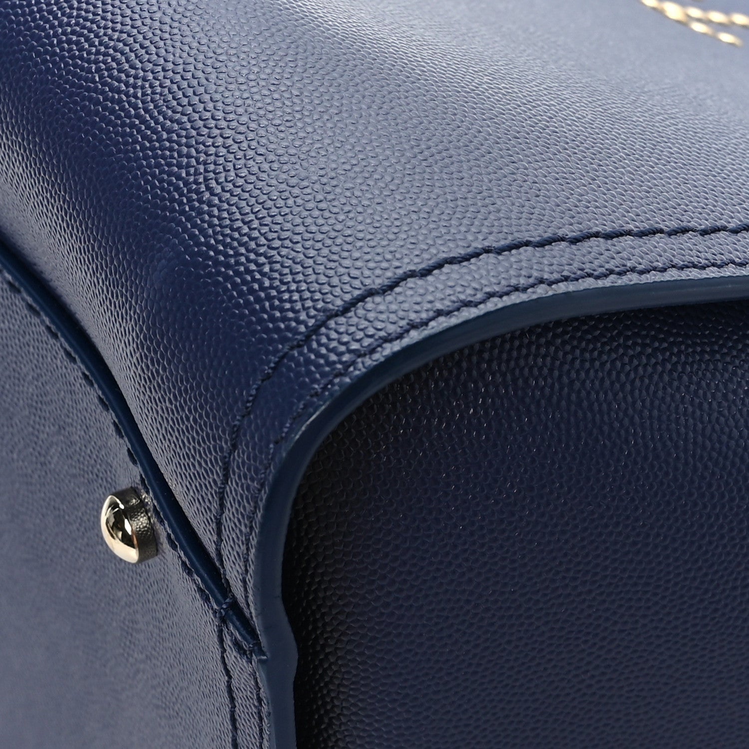 Chanel Caviar Medium Studded Deauville Tote Navy 9 of 11