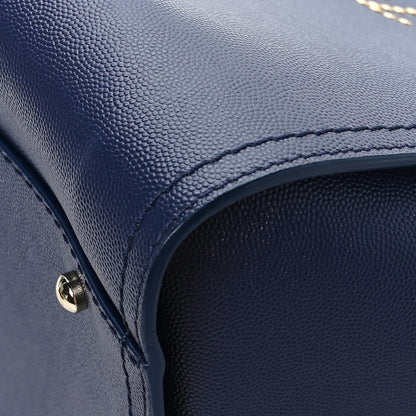 Chanel Caviar Medium Studded Deauville Tote Navy 9 of 11