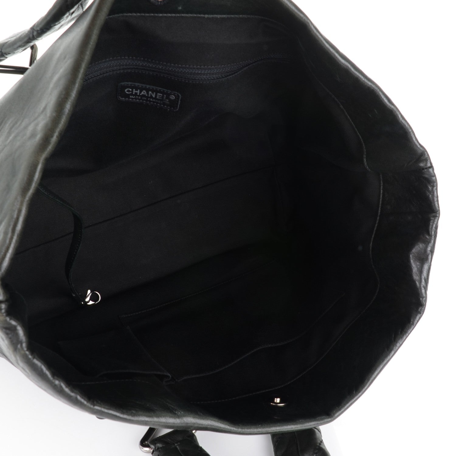 Chanel Lambskin Quilted 8 Knots Tote Black 5 of 7