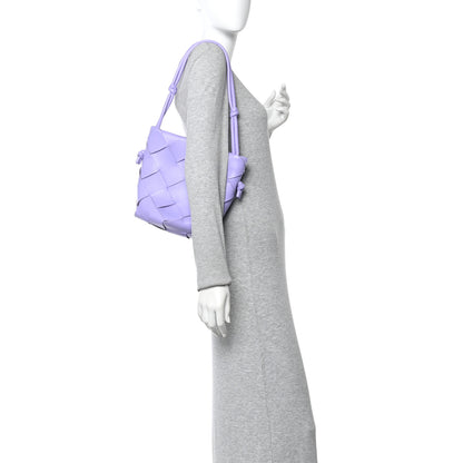 Bottega Veneta Nappa Maxi Intrecciato Clasp Bucket Bag Wisteria 2 of 9