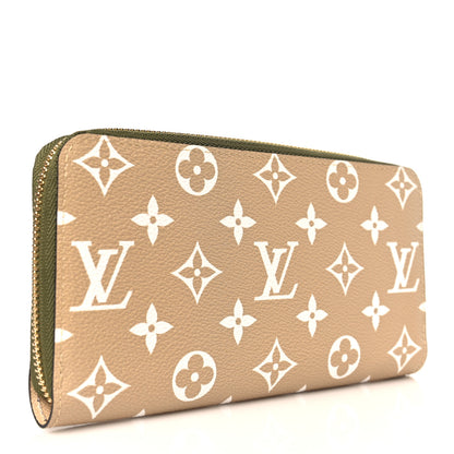 Louis Vuitton Monogram Giant Zippy Wallet Kaki White 3 of 6
