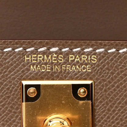 Hermes Madame Calfskin Mini Kelly Sellier 20 Etoupe 6 of 11