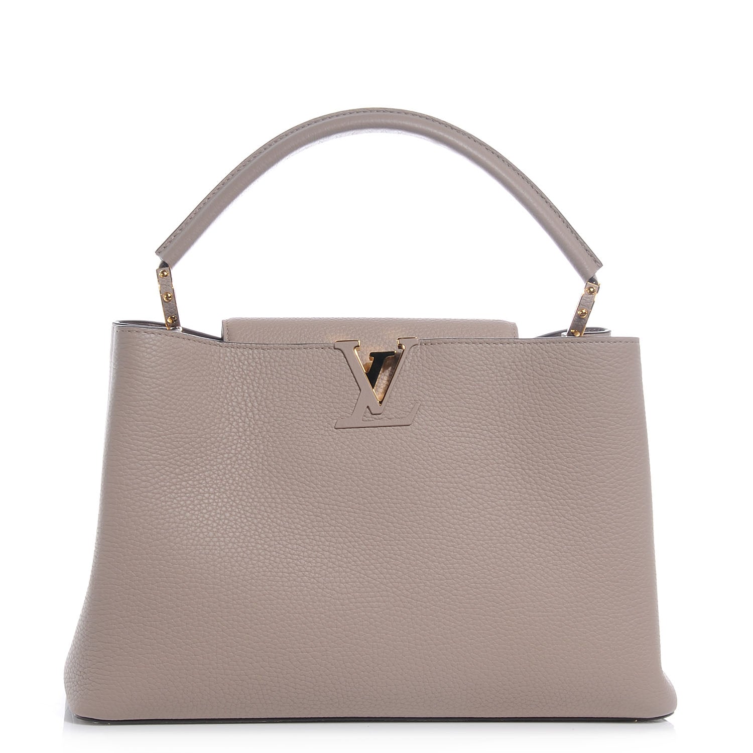 Louis Vuitton Taurillon Capucines MM Galet 1 of 10