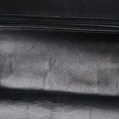 Chanel Lambskin Quilted Medium Double Flap Black 17 of 22