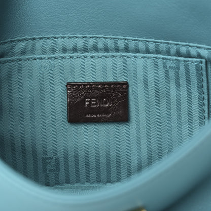 Fendi Vitello Flamingo Enamel Fendista Pouchette Crossbody Lago 6 of 10