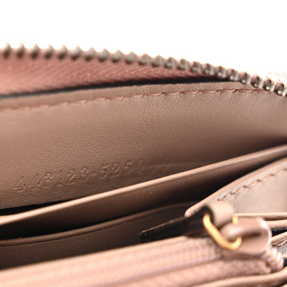 Gucci Calfskin Matelasse GG Marmont Zip Around Wallet Porcelain Rose 7 of 8