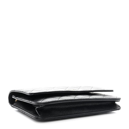 Chanel Caviar Quilted Wallet on Chain WOC Black 5 of 16