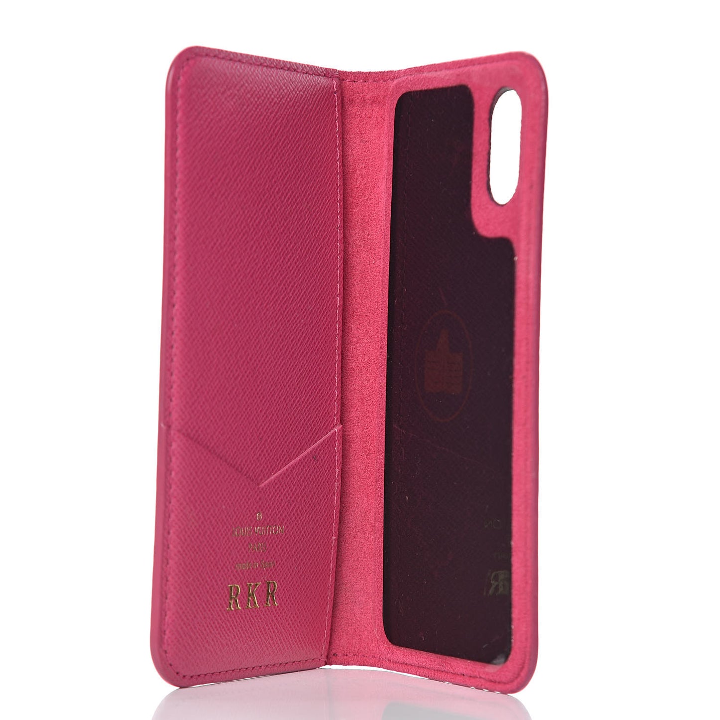 Monogram iPhone X Folio Case Rose Pop