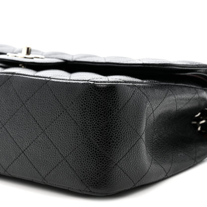 Chanel Caviar Quilted Jumbo Double Flap Black 10 of 10
