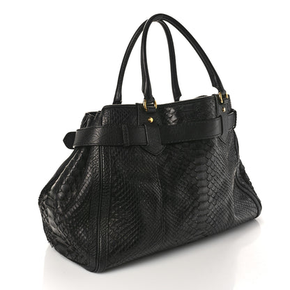Gucci Snakeskin Large GG Running Tote Black 3 of 17