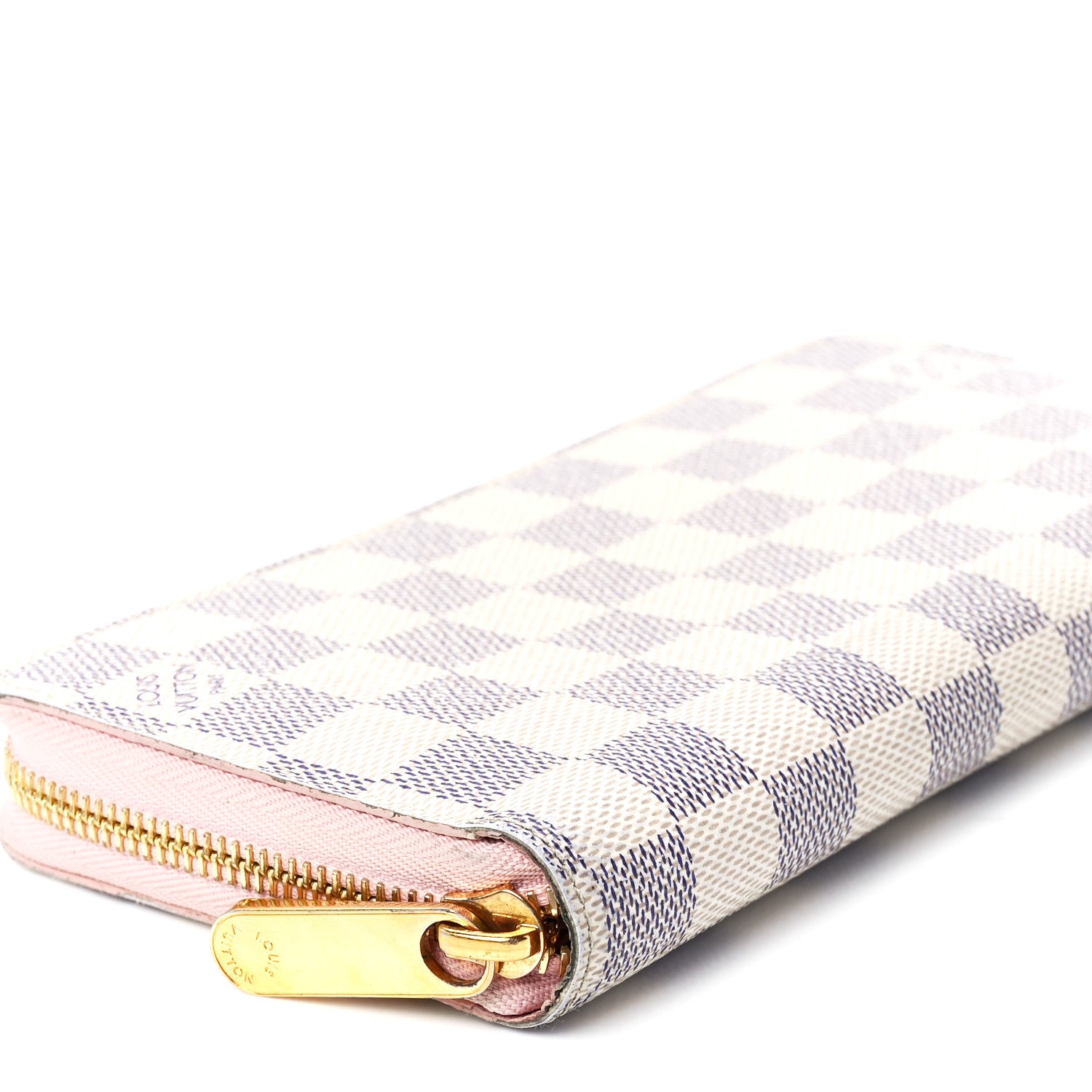 Louis Vuitton Damier Azur Zippy Wallet Rose Ballerine 8 of 10