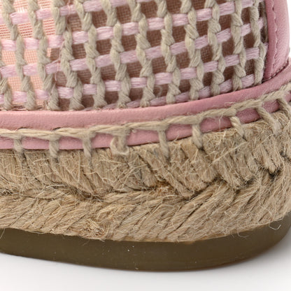 Chanel Mesh Lambskin CC Espadrilles 40 Light Pink Beige 25 of 30