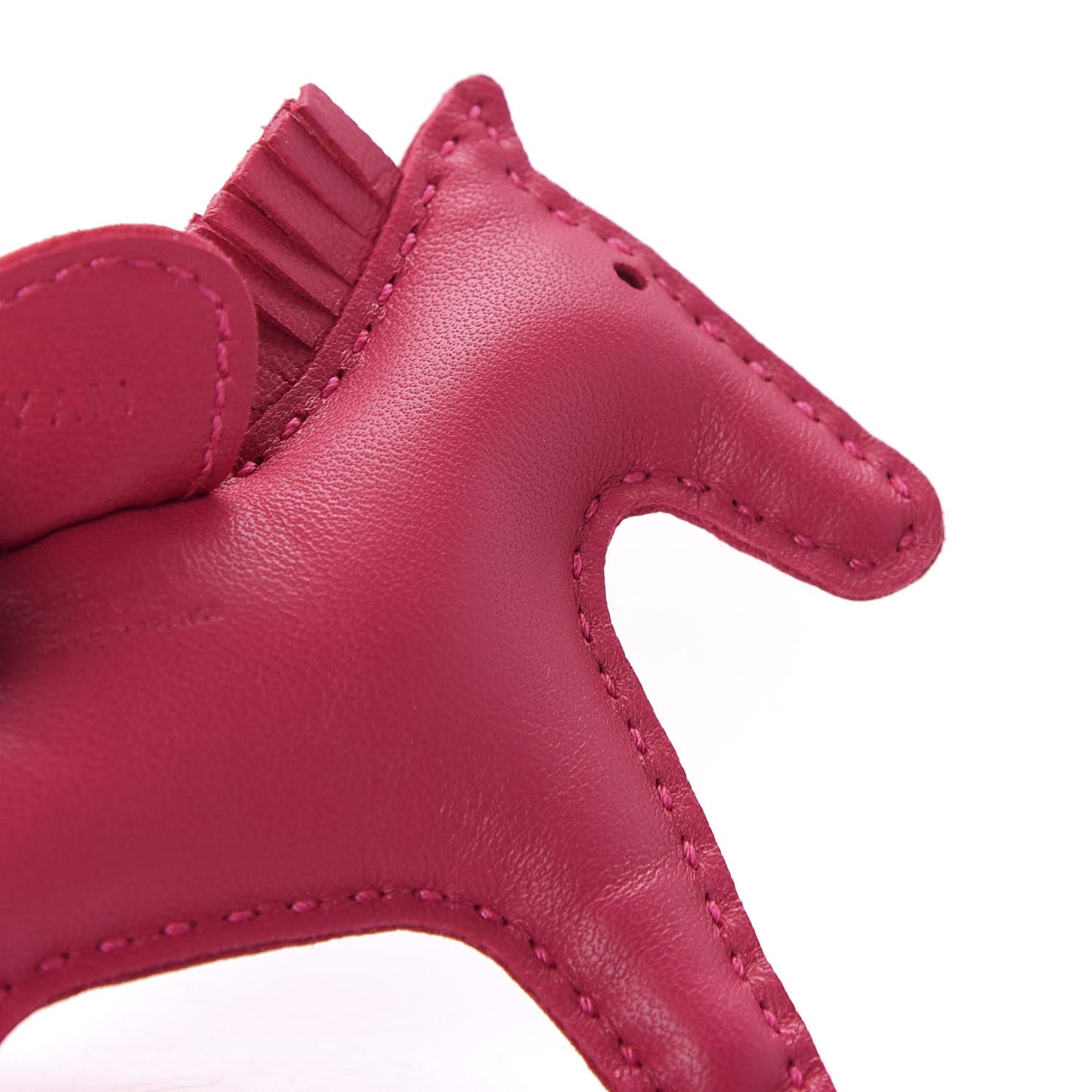 Milo Lambskin Grigri Rodeo Horse Bag Charm PM Rose Mexico