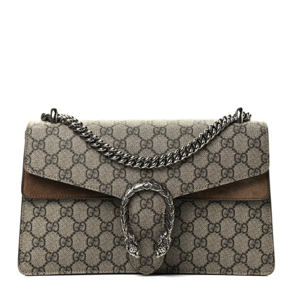 Gucci GG Supreme Monogram Small Dionysus Shoulder Bag Taupe 1 of 9