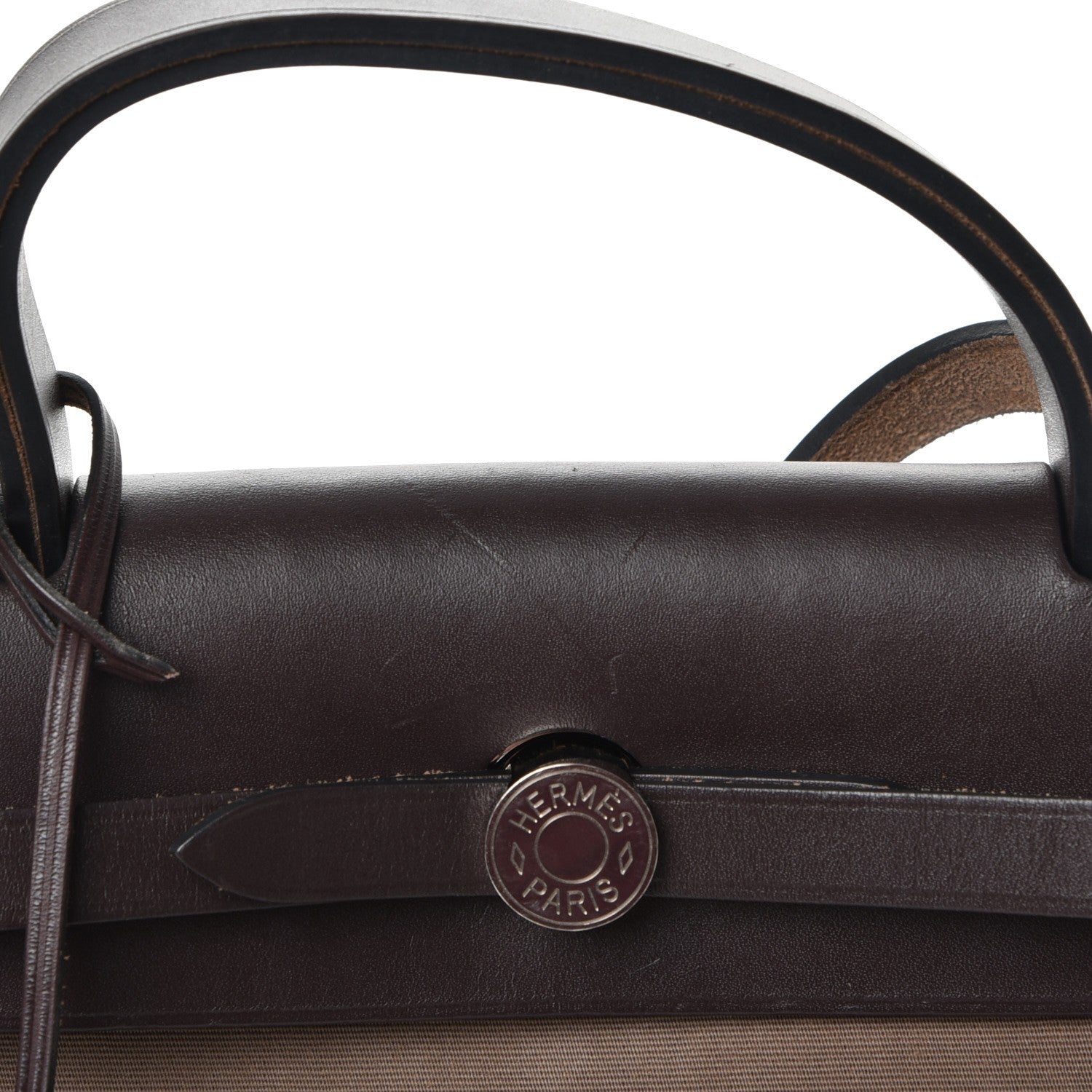 Hermes Vache Hunter Toile Herbag Zip 31 PM Etoupe Ebene 10 of 14