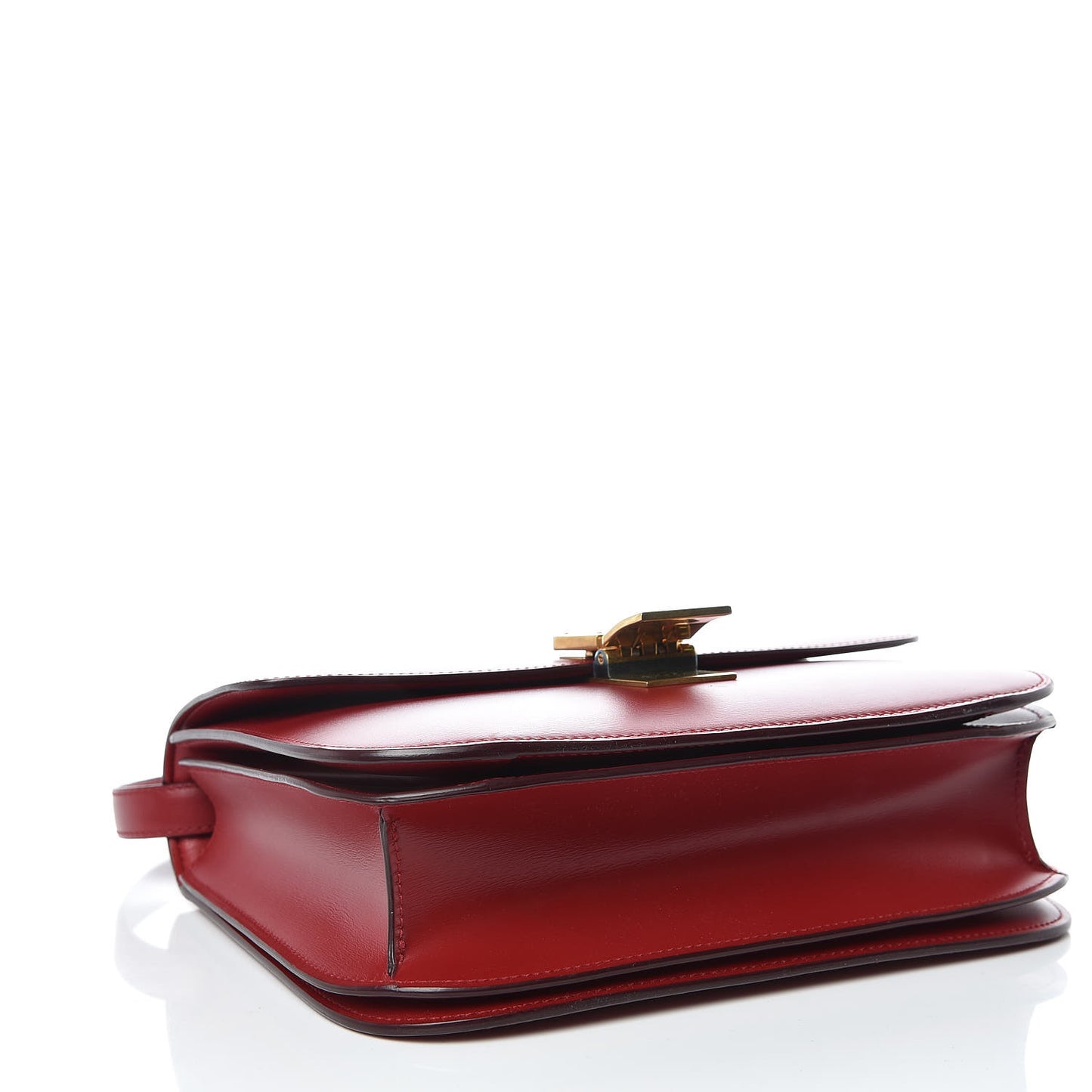 Box Calfskin Medium Classic Box Flap Bag Red