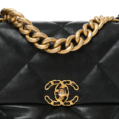 Chanel Lambskin Quilted Large Chanel 19 Flap Black 8 of 10