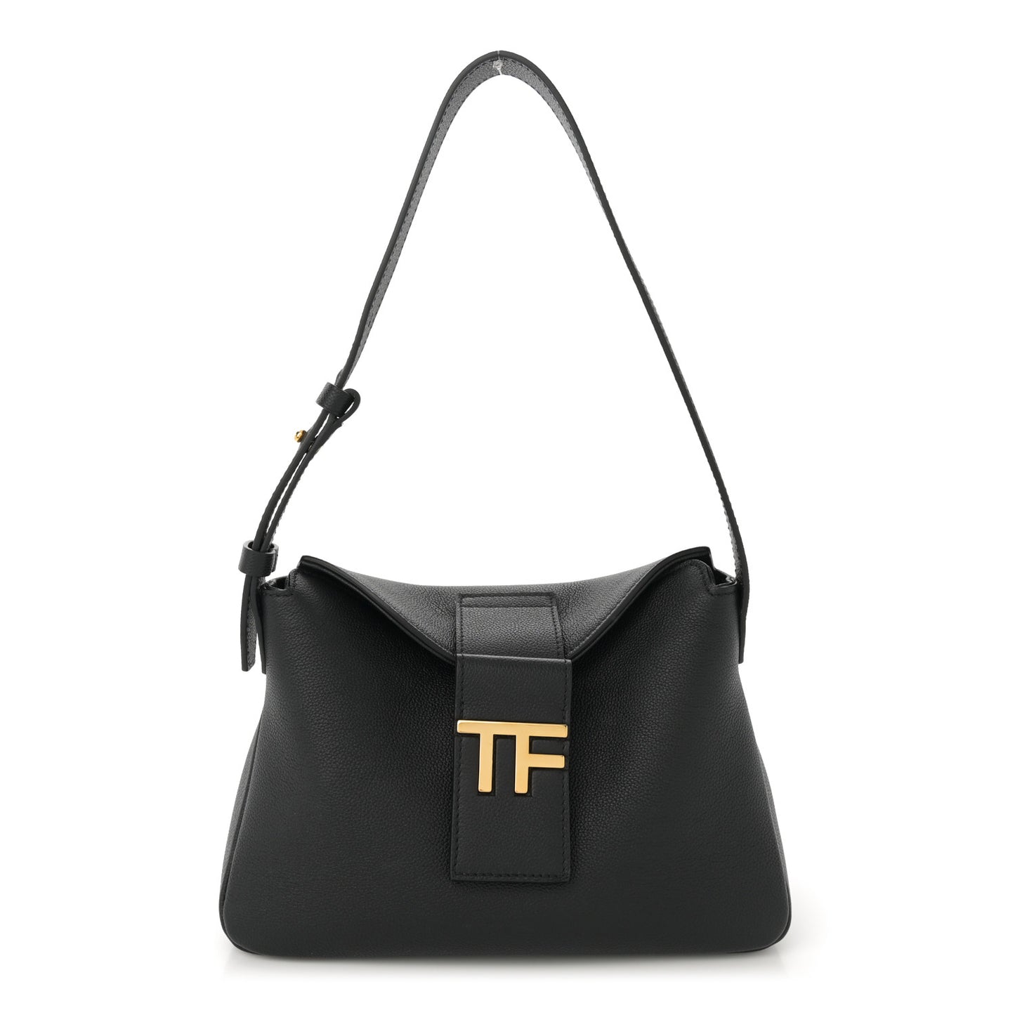 Grained Calfskin Mini TF Hobo Black