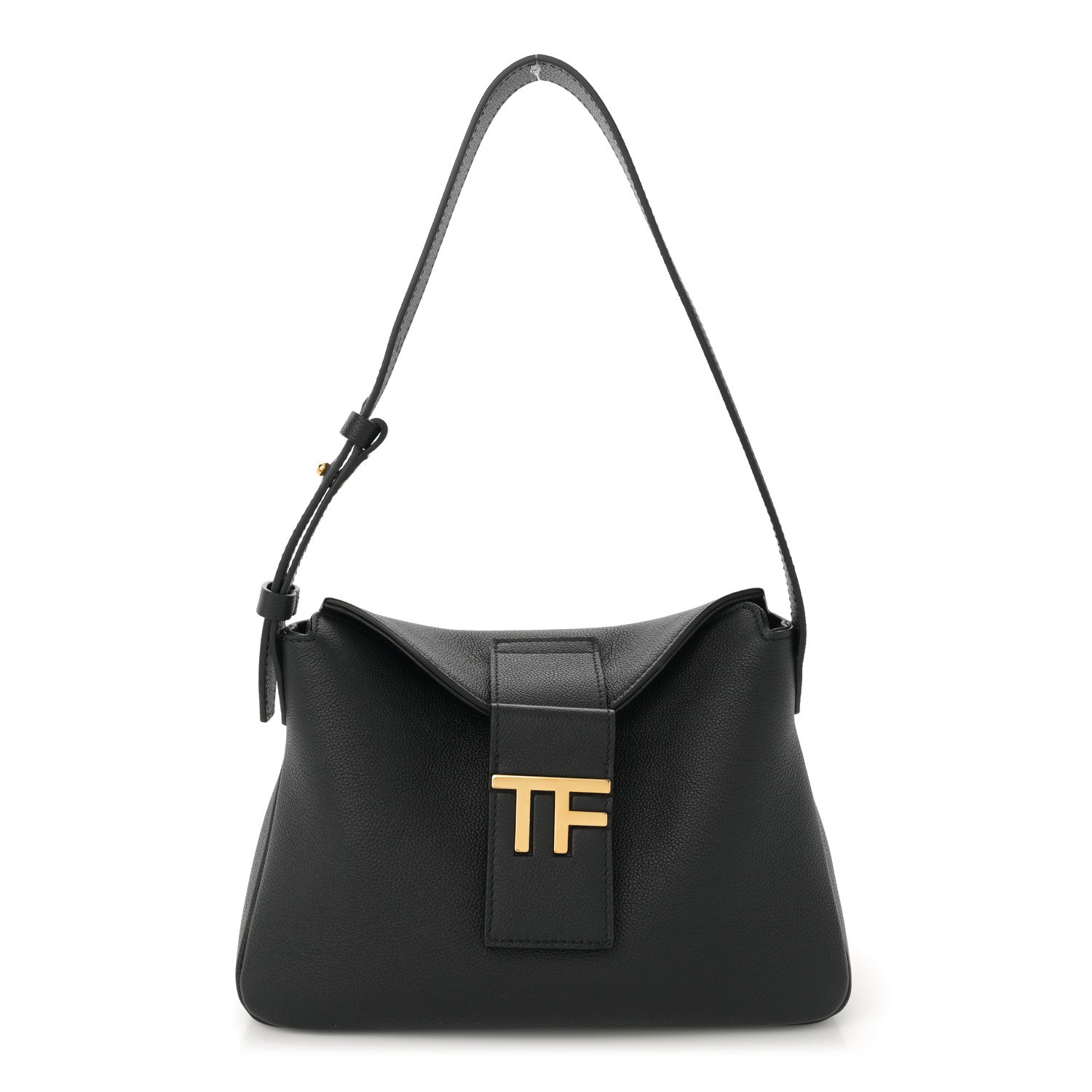 Tom Ford Grained Calfskin Mini TF Hobo Black 1 of 10