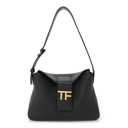 Tom Ford Grained Calfskin Mini TF Hobo Black 1 of 10