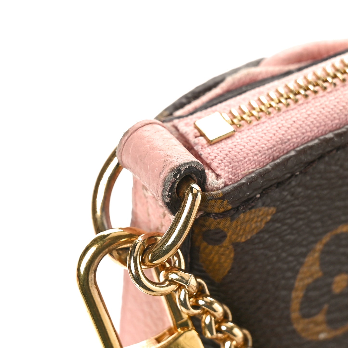 LOUIS VUITTON Monogram Pallas Clutch Rose Poudre