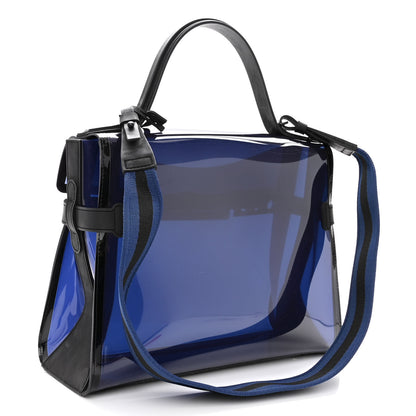 Delvaux PVC Tempete Dark Night Satchel Blue De Prusse 3 of 9