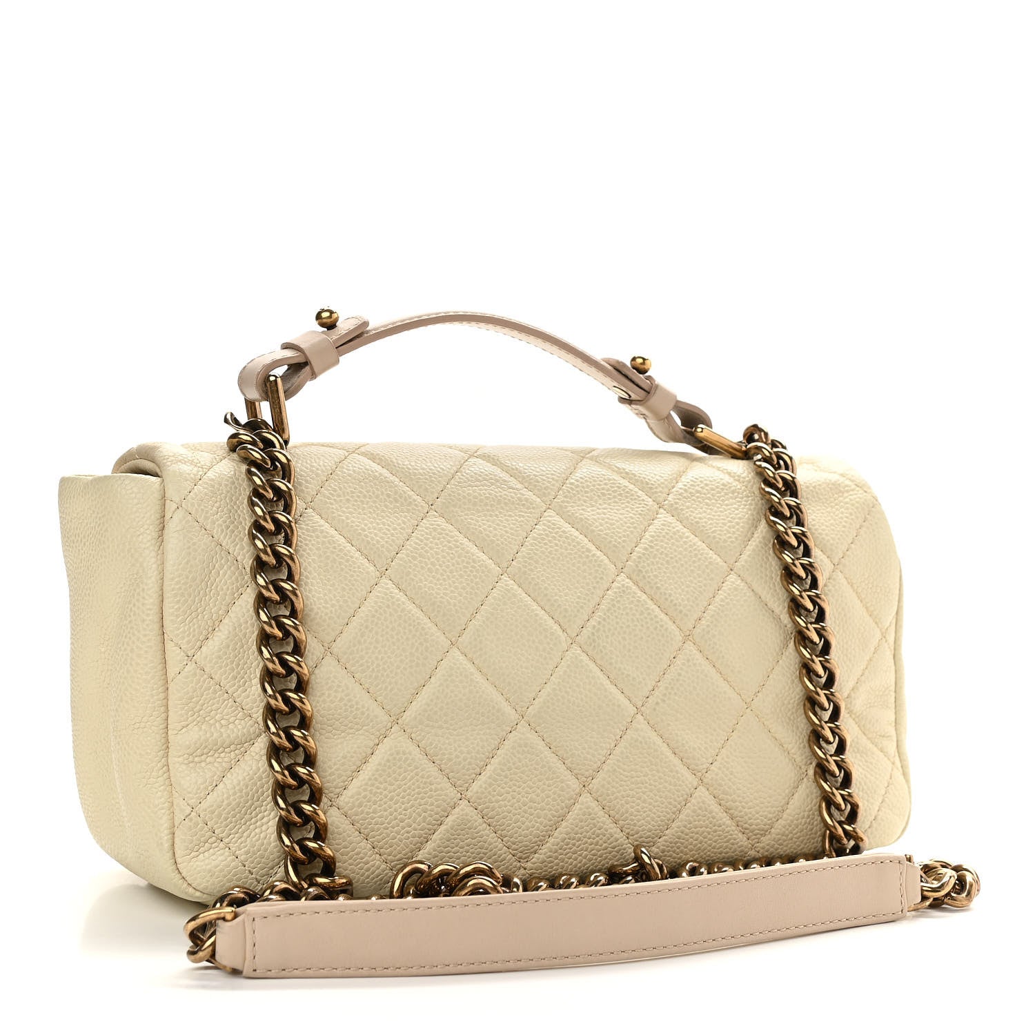 Chanel Caviar Quilted Medium Chic Quilt Flap White 3 of 11