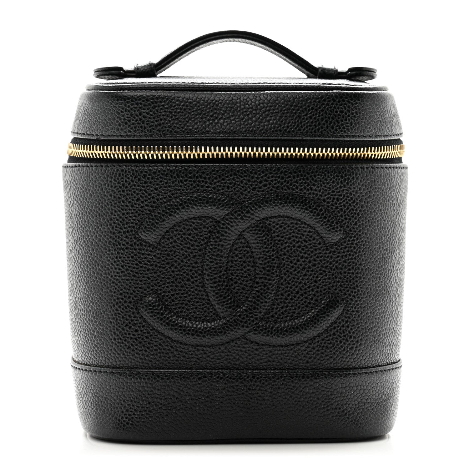 Chanel Caviar Vanity Cosmetic Case Black 1 of 9