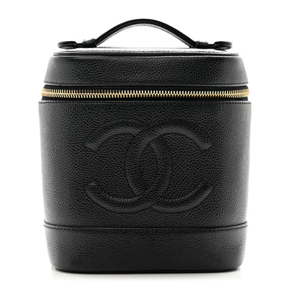 Chanel Caviar Vanity Cosmetic Case Black 1 of 9