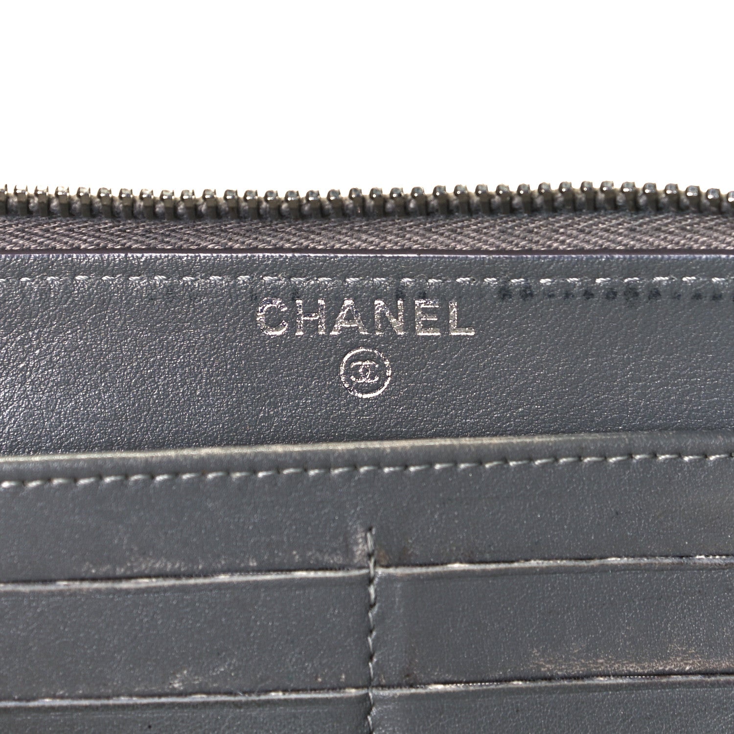 Chanel Caviar Large Sevruga Zip Around Wallet Lavender 8 of 16