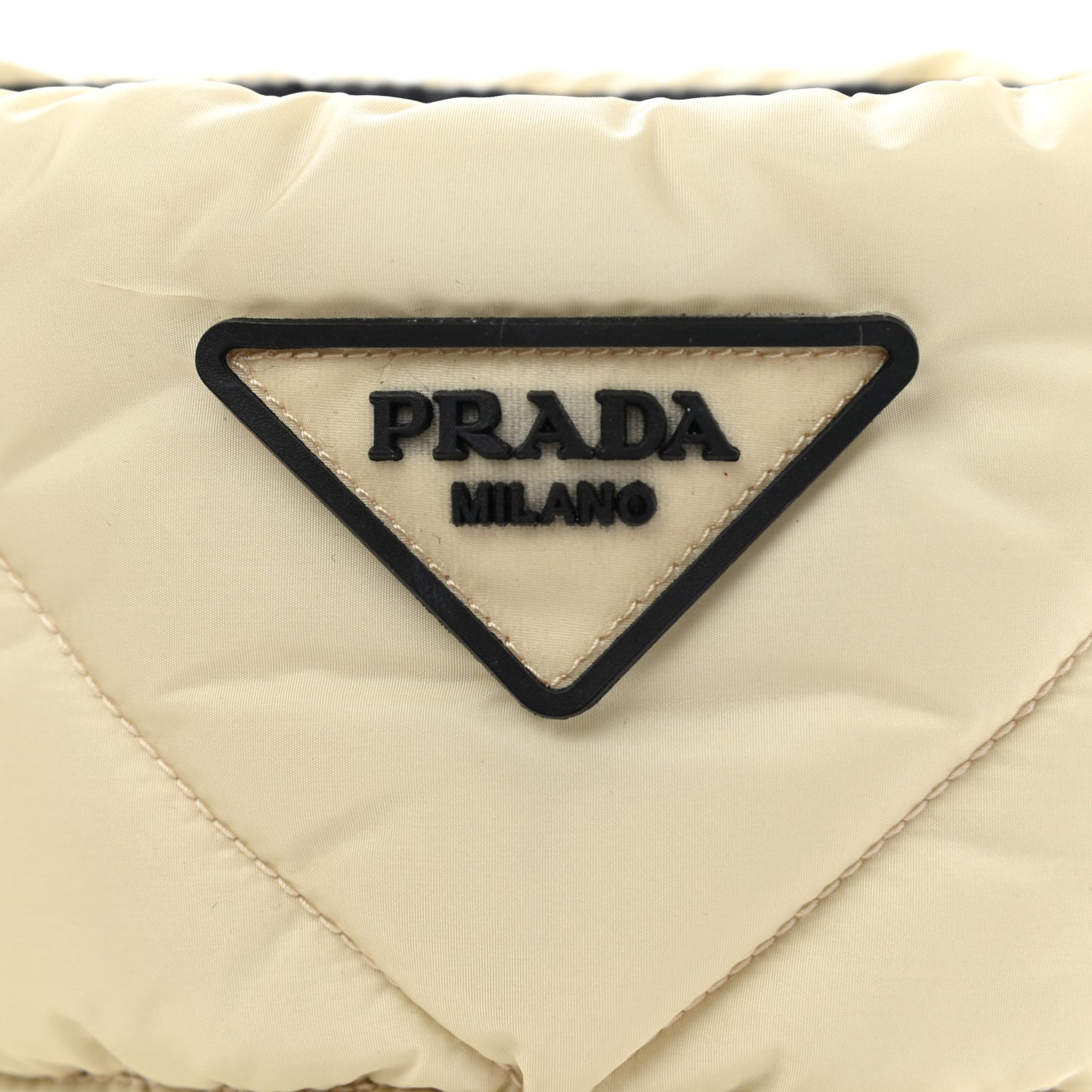 Re-Nylon Piuma Triangle Logo Padded Drawcord 20mm Snow Boots 37 Avorio