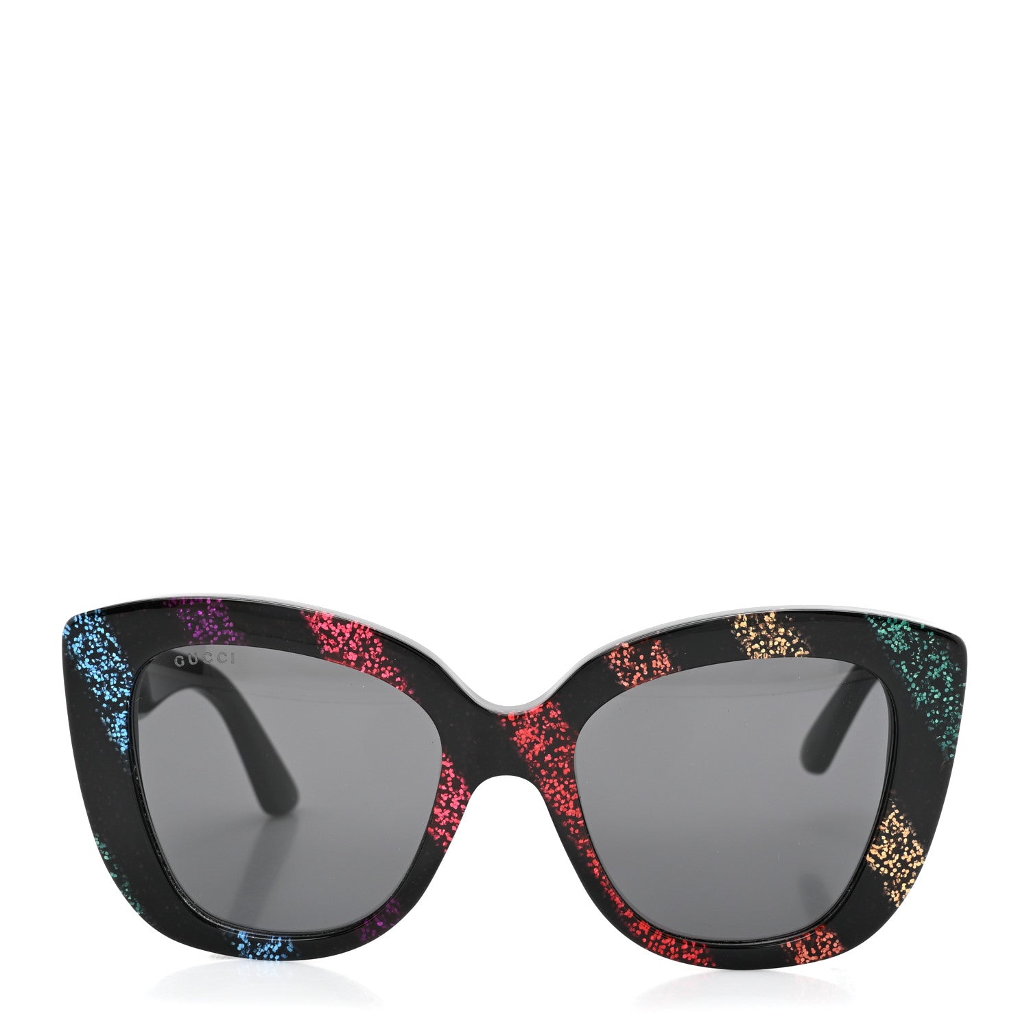 Gucci Acetate Glitter Sunglasses GG0327S Black 2 of 8