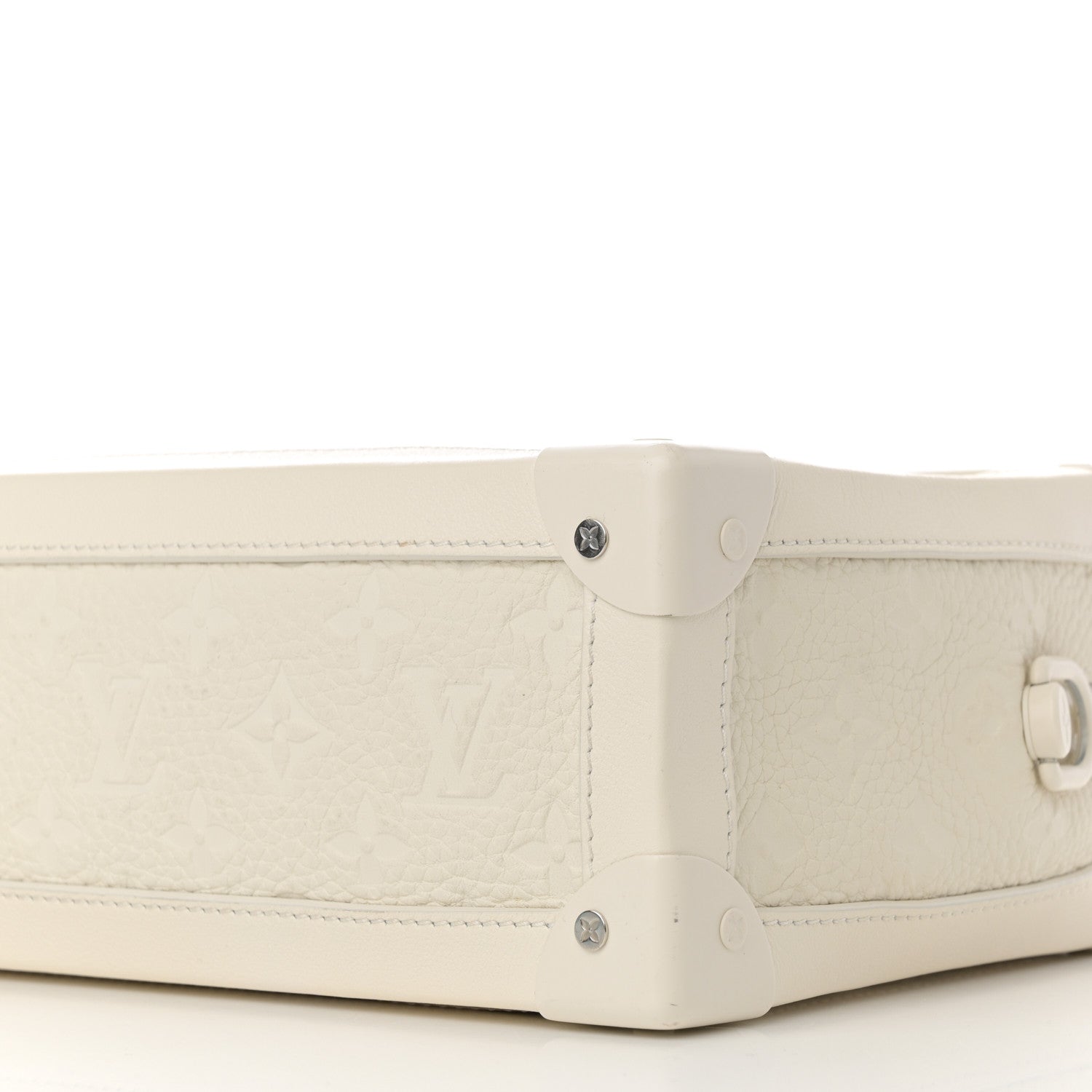 Louis Vuitton Taurillon Monogram Solar Ray Soft Trunk Powder White 9 of 13