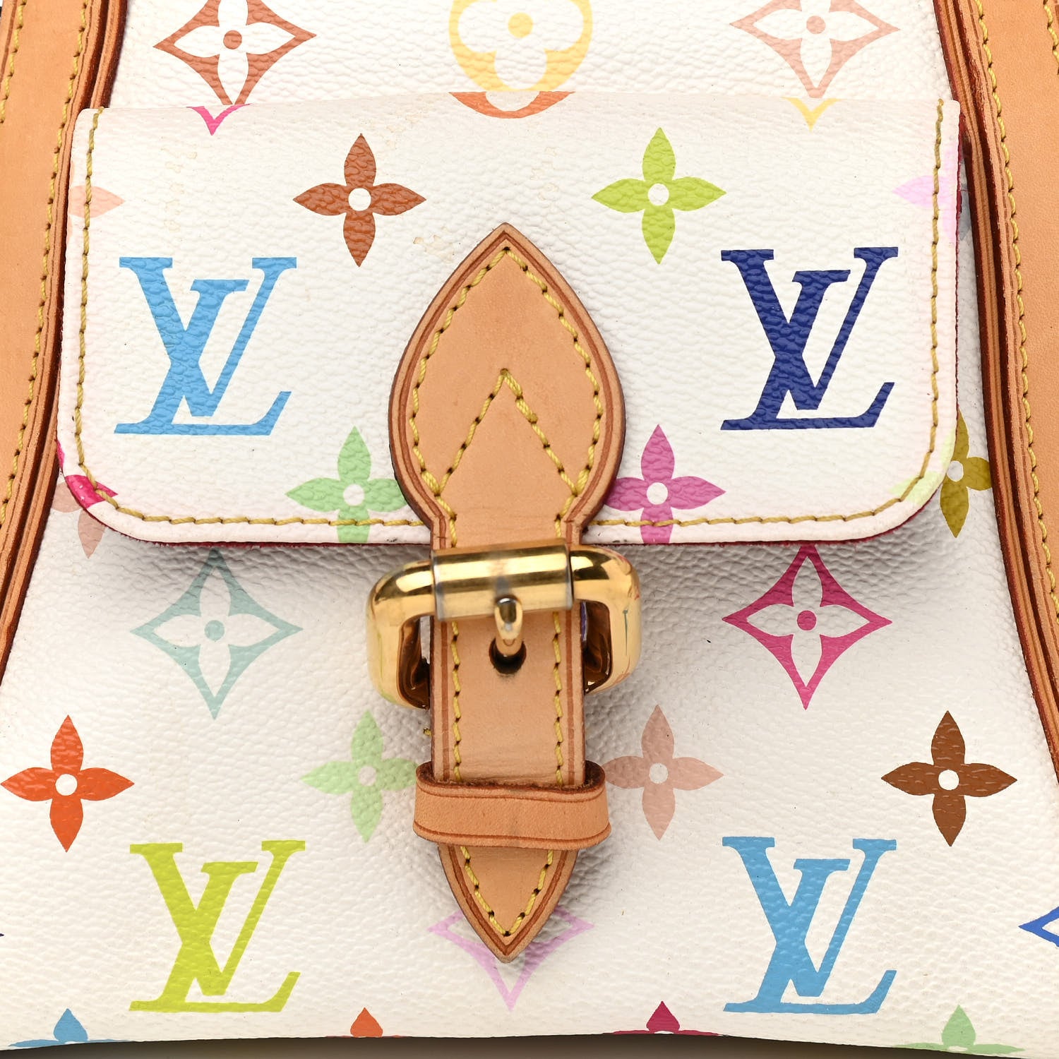 Louis Vuitton Monogram Multicolor Priscilla White 7 of 12