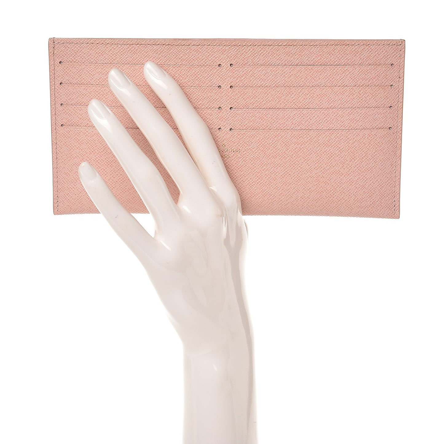 Calfskin Felicie Card Holder Insert Rose Ballerine
