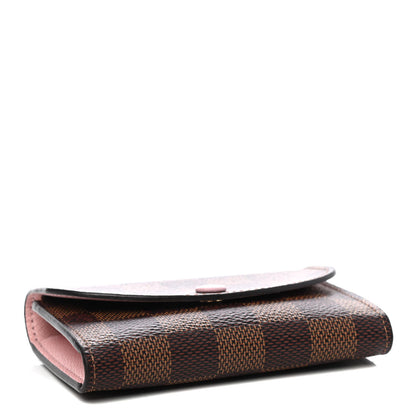 Louis Vuitton Damier Ebene Rosalie Coin Purse Rose Ballerine 3 of 4