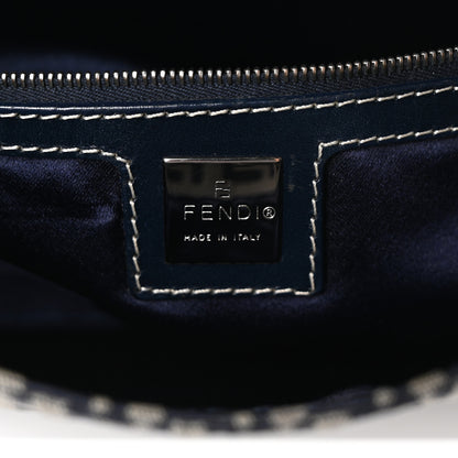 Fendi Zucchino Baguette Navy 6 of 9