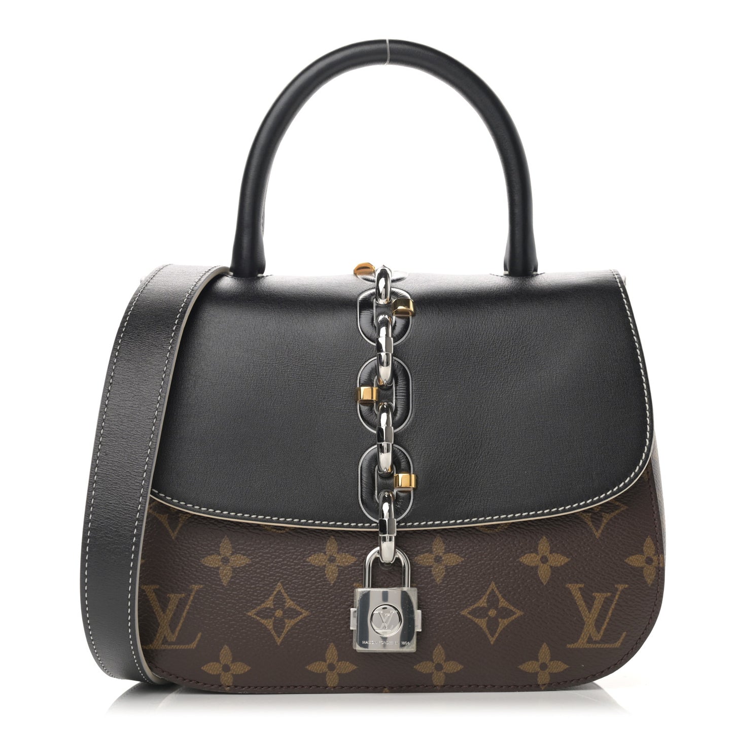 Calfskin Monogram Chain It Bag PM Black