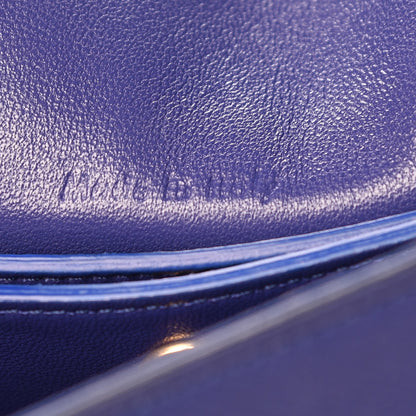 Celine Grained Calfskin Medium Trotteur Indigo 7 of 9