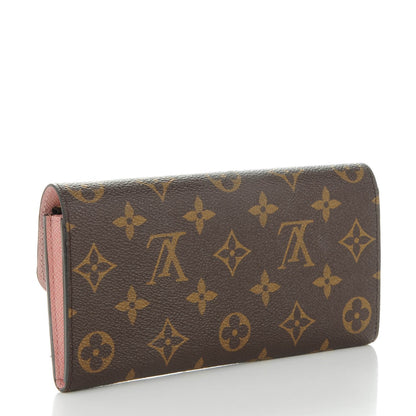 Louis Vuitton Monogram Emilie Wallet Rose Ballerine 3 of 7