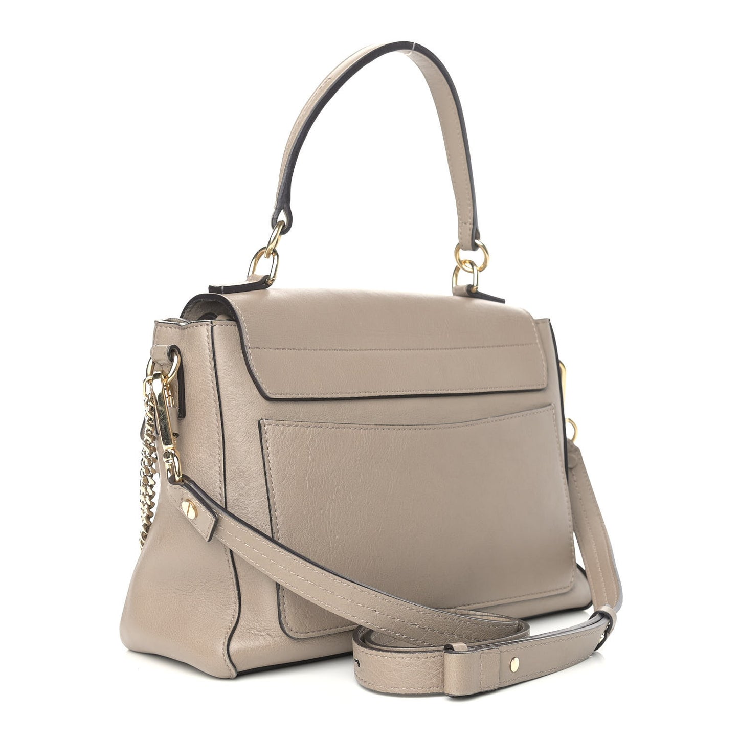 Calfskin Small Faye Day Shoulder Bag Motty Grey