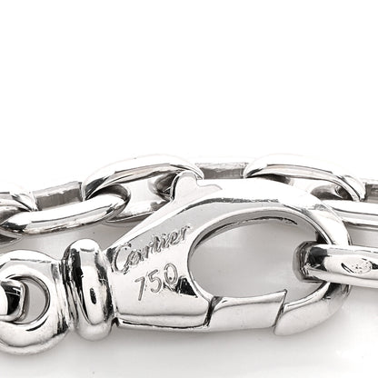 Cartier 18K White Gold Diamond Double C Penelope Charm Bracelet 3 of 3